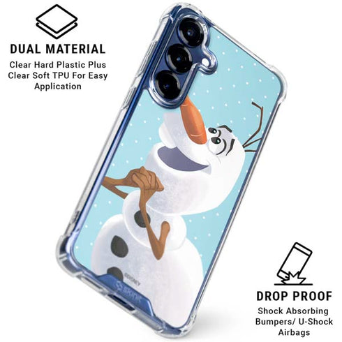 Disney Frozen Olaf Polka Dots Galaxy S25 Clear Case